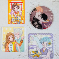 Merch acrylic coaster, giveaway coasters and character card